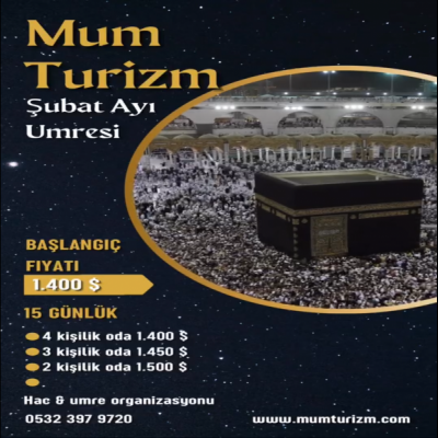 2025 ŞUBAT UMRESİ PROGRAMIMIZ 